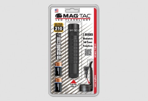 MAGTAC™ 2-CELL CR123 LED FLASHLIGHT PLAIN BEZEL